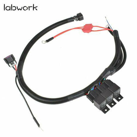 Dual Electric Fan Upgrade Wiring Harness 7L5533A226T For 1999–2006 ECU Control Lab Work Auto