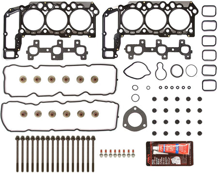 FOR 05-12 Dodge Durango Dakota Jeep Grand Cherokee 3.7 Head Gasket Bolts Set Lab Work Auto