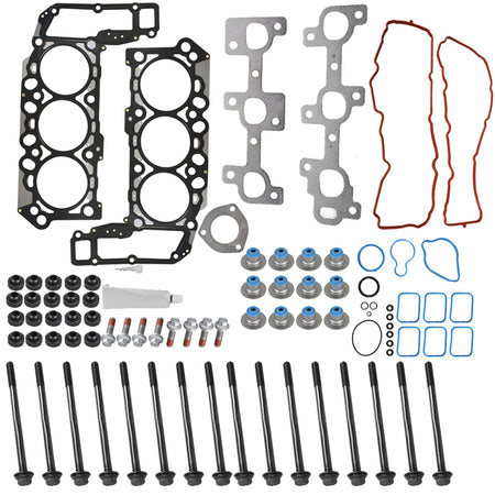 FOR 05-12 Dodge Durango Dakota Jeep Grand Cherokee 3.7 Head Gasket Bolts Set Lab Work Auto