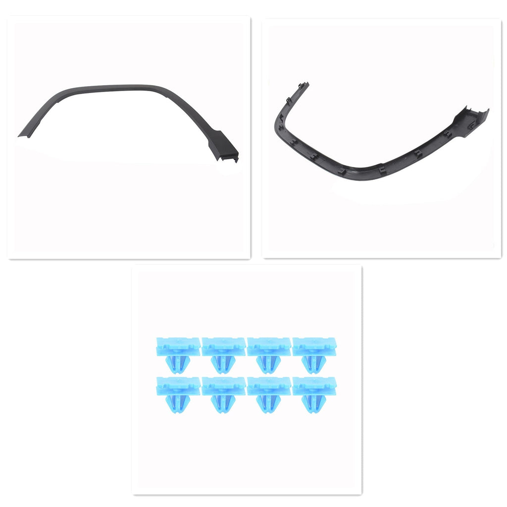 Fender Flares For 2014-2017 Jeep Cherokee Front Left & Right Textured Black Lab Work Auto