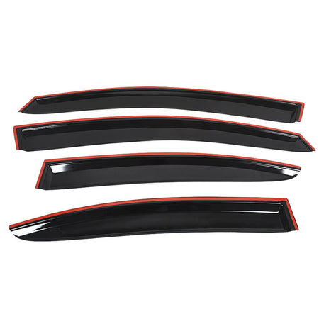 Fit For Subaru WRX STI 2015 2016 2017 2018 Window Visors Vent Deflectors 4Pc Set Lab Work Auto