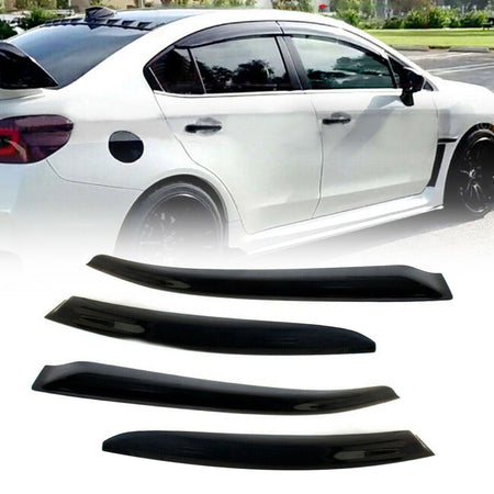 Fit For Subaru WRX STI 2015 2016 2017 2018 Window Visors Vent Deflectors 4Pc Set Lab Work Auto