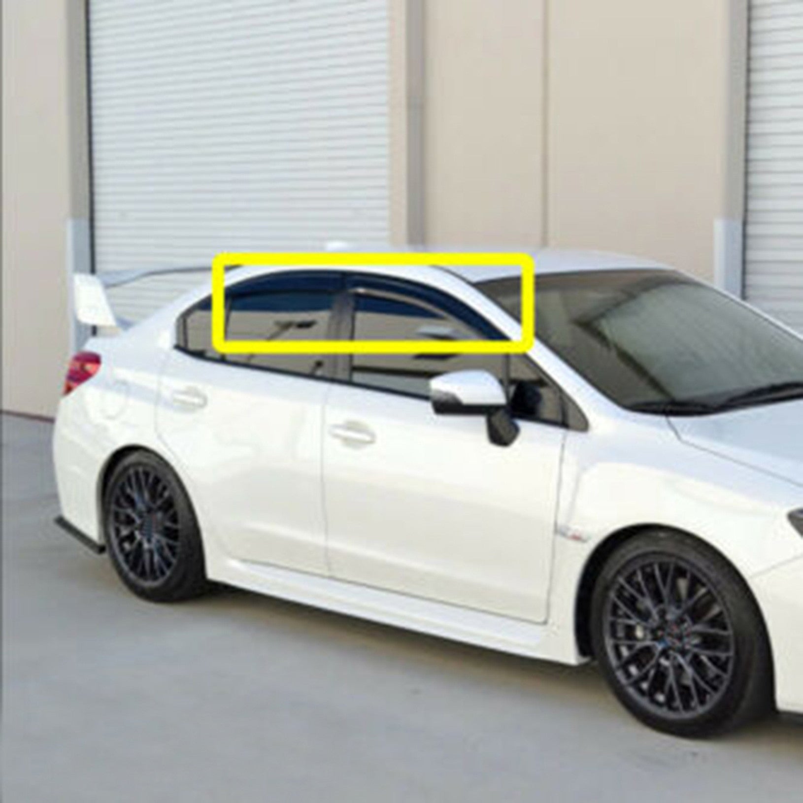 Fit For Subaru WRX STI 2015 2016 2017 2018 Window Visors Vent Deflectors 4Pc Set Lab Work Auto