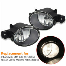 Load image into Gallery viewer, Fog Light Assembly H11 For Nissan Altima Maxima Sentra Infiniti Pair Replacement Lab Work Auto