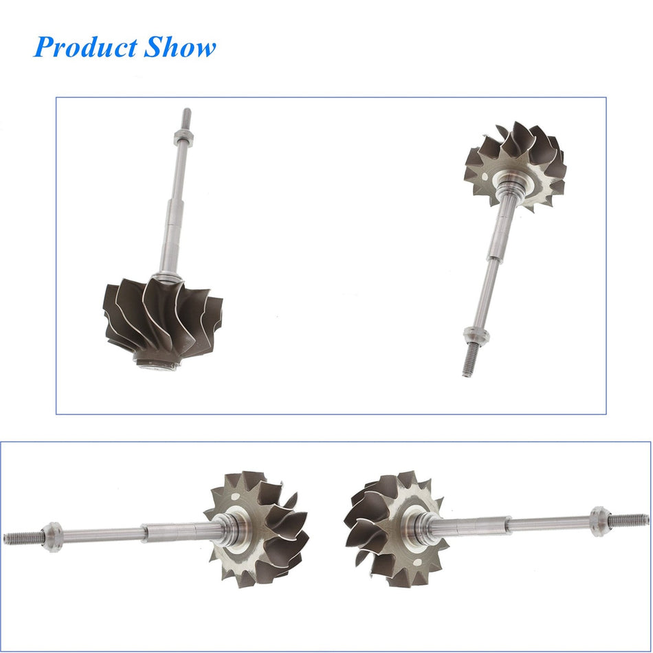 For 05-07 Ford 6.0 Powerstroke Turbo Rebuild Kit 13 BLADE UPGRADE TURBINE Lab Work Auto