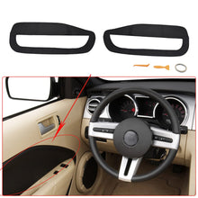 Load image into Gallery viewer, For 05-09 Ford Mustang Leather Door Panel Insert Cards Cover 2pcs Black Lab Work Auto