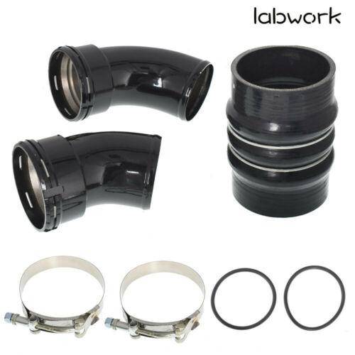 For 06-10 GM GMC Chevy Duramax LBZ LMM 6.6L Cold Side Intercooler Pipe & Boots Lab Work Auto