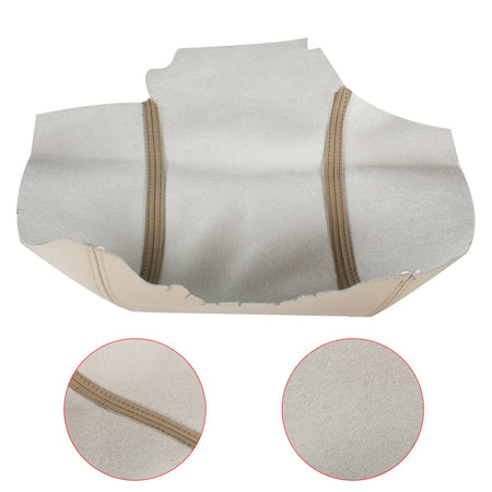 For 06-13 Range Rover Sport Beige Leather Center Console Lid Armrest Cover Skin Lab Work Auto