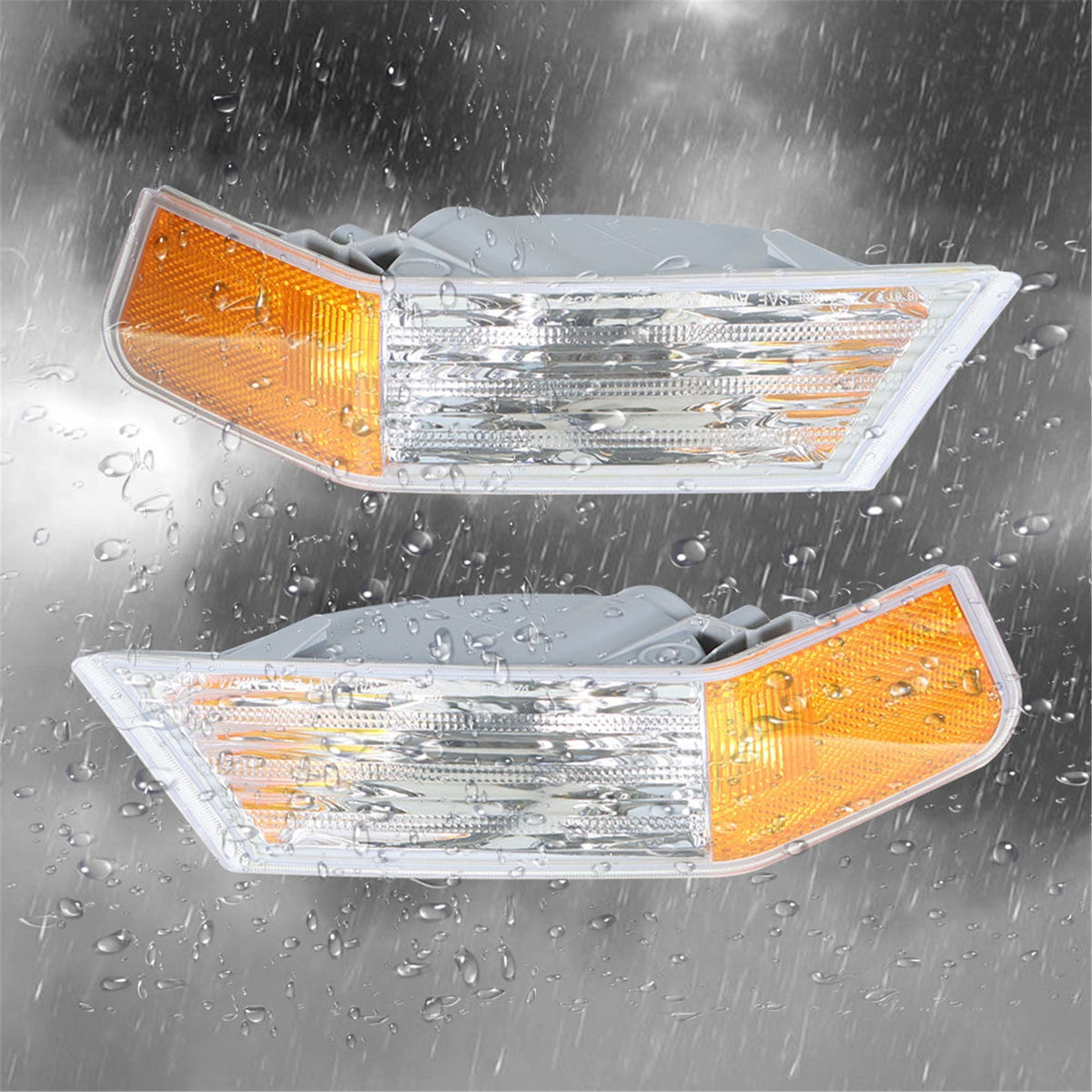 For 07-14 Jeep Patriot Front Left + Right Parking Turn Signal Lights Corner Lamp Lab Work Auto