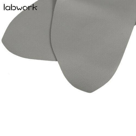 For 08-12 Honda Accord Sedan Door Panels Synthetic Gray Leather Armrest Cover Lab Work Auto