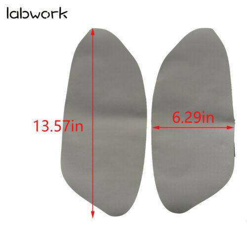 For 08-12 Honda Accord Sedan Door Panels Synthetic Gray Leather Armrest Cover Lab Work Auto