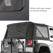 Load image into Gallery viewer, For 10-18 Jeep Wrangler 2 Door Premium Replacement Soft Top Tinted Windows Lab Work Auto