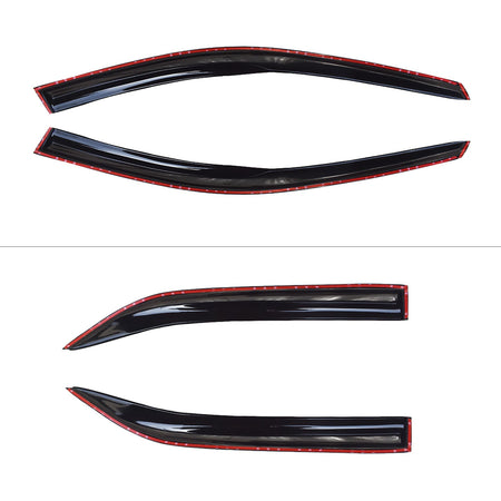 For 14-18 Toyota Corolla Sedan Tape-On Side Window Visors Rain Deflectors US Lab Work Auto