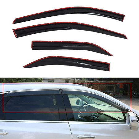 For 14-18 Toyota Corolla Sedan Tape-On Side Window Visors Rain Deflectors US Lab Work Auto