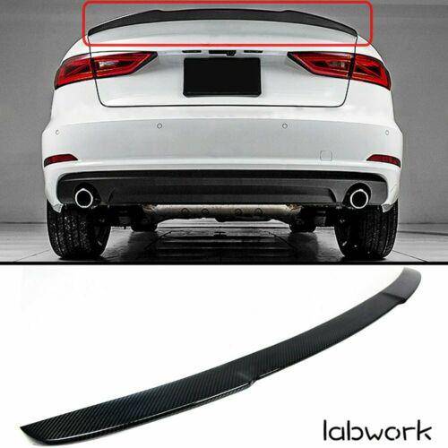 For 14-19 Audi A3 S3 Rs3 Sedan Duckbill Highkick Carbon Fiber Trunk Spoiler Wing Lab Work Auto