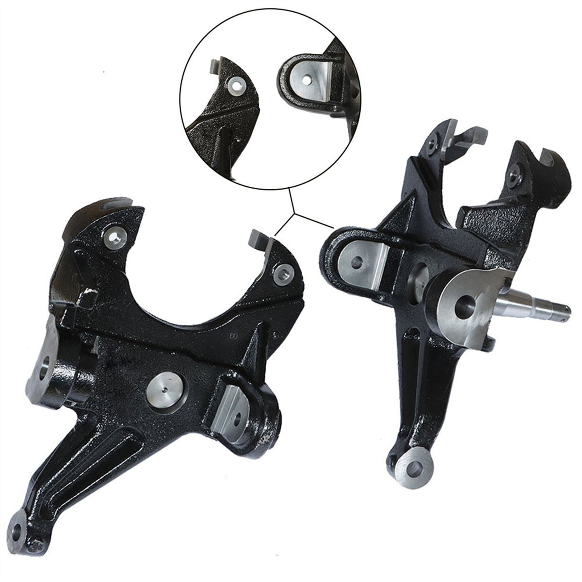 For 1973-1987 Chevy/GMC C10 2WD 1" Rotor 3" Drop Lowering Spindles Lab Work Auto 
