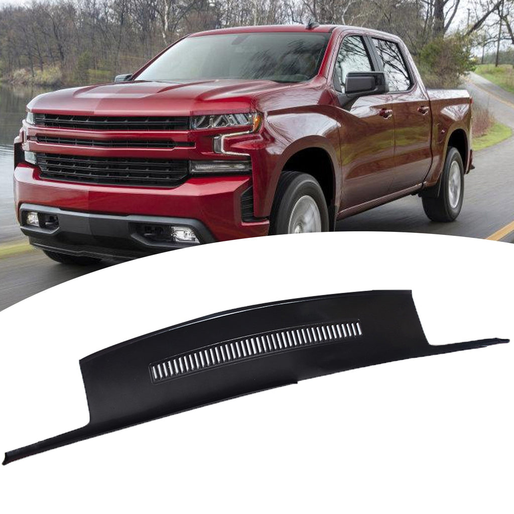 For 1988-1994 Chevy GMC C1500 K1500 Molded Dash Cap Cover Overlay w/Grille Black Lab Work Auto