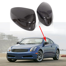 Load image into Gallery viewer, For 2003-07 Infiniti G35 Coupe Carbon Fiber Jdm Direct Add-on Mirror Cover Cap Lab Work Auto