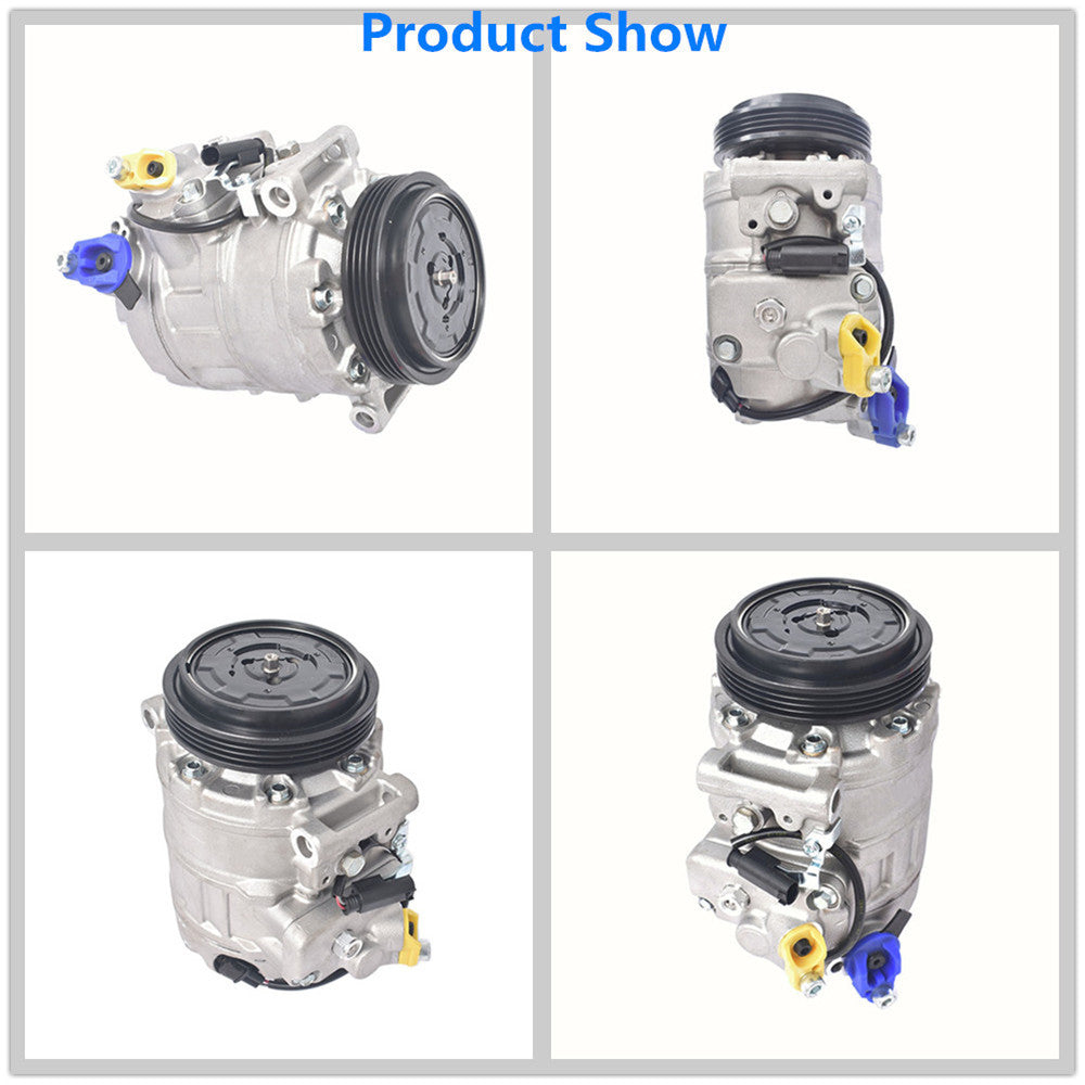 SCITOO A/C Compressor For 2006-2010 BMW 750Li, 745Li, 650i, 550i, 545i, 745i – 7SEU17C, 12V, CO 11250C