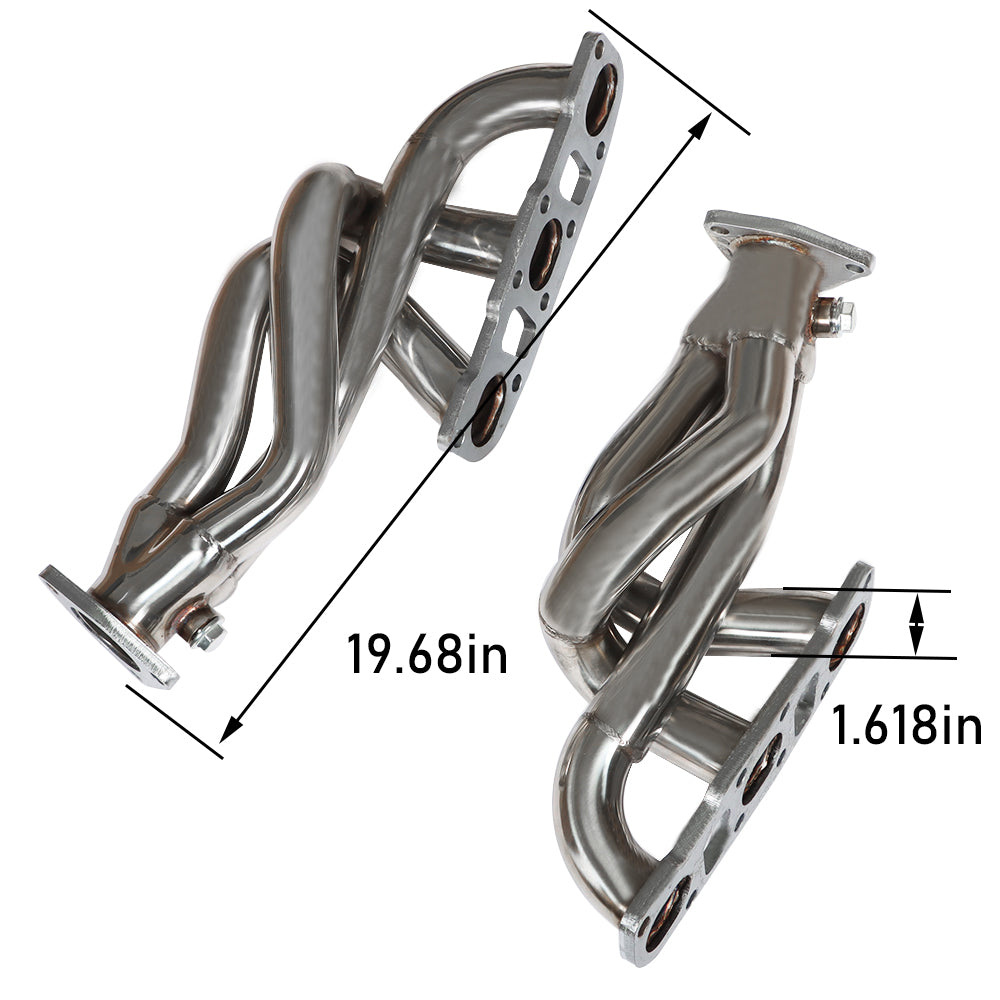 For 2004-2006 Nissan 350Z Infiniti G35 3.5L Stainless Race Headers Front V6 Lab Work Auto
