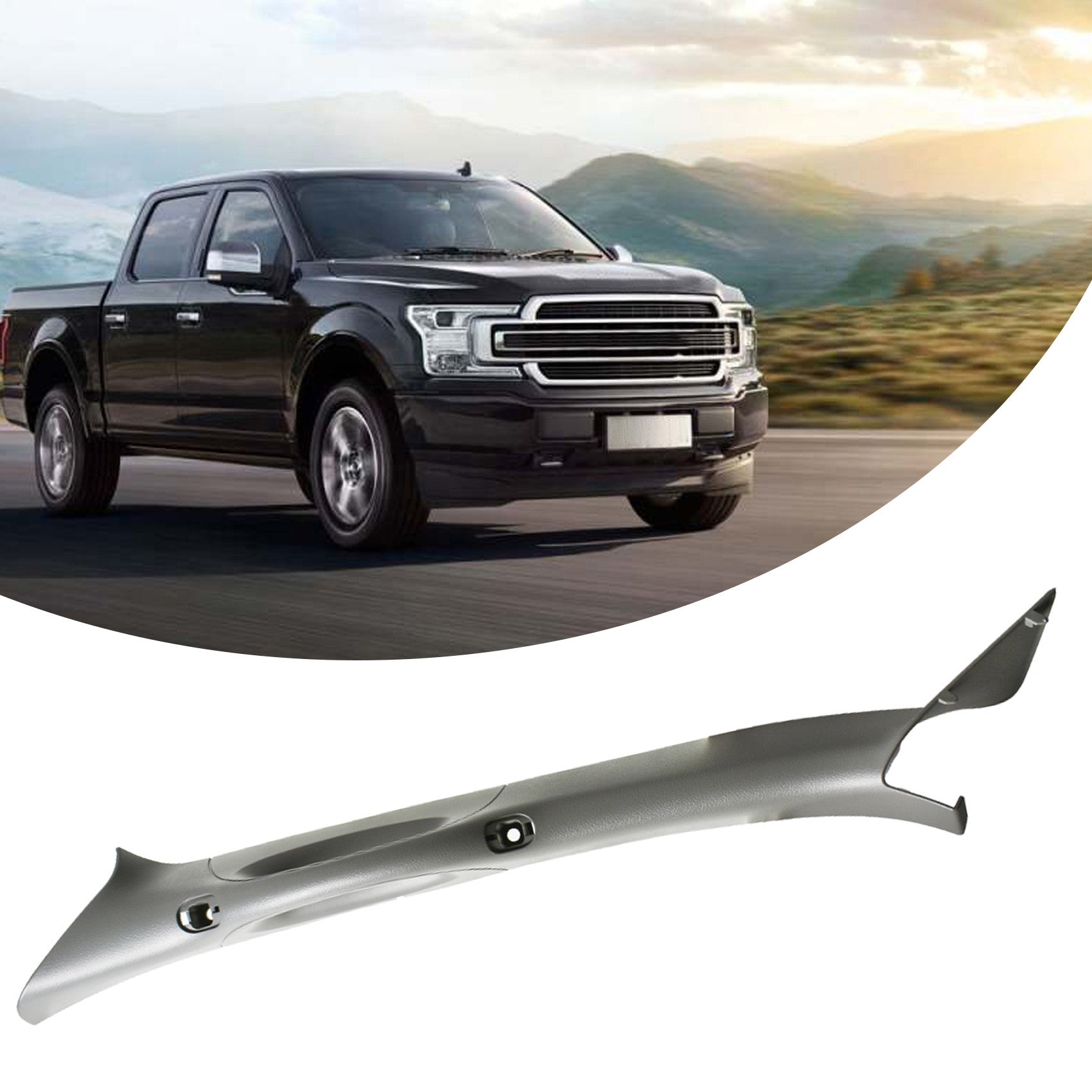 For 2004-2008 Ford F150 A Pillar RH Passenger Side Interior Grey Trim Handle Lab Work Auto