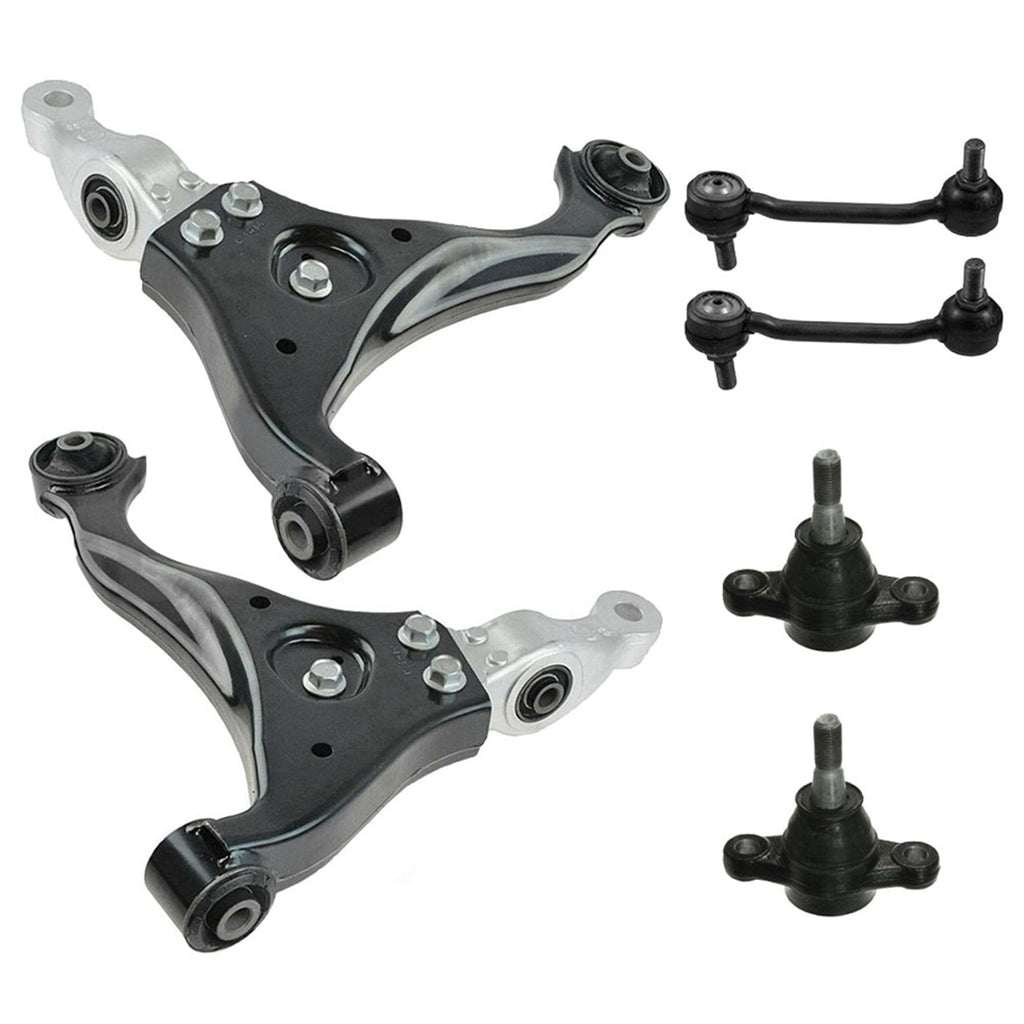 For 2006-2010 Hyundai Sonata (6) Front Lower Control Arm Ball Joint Sway Bar Kit Lab Work Auto