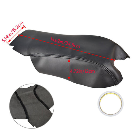 For 2006-2013 Range Rover Sport Black Leather Center Console Lid Armrest Cover Lab Work Auto