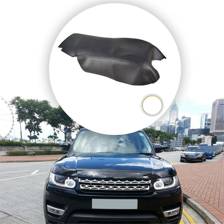 For 2006-2013 Range Rover Sport Black Leather Center Console Lid Armrest Cover Lab Work Auto