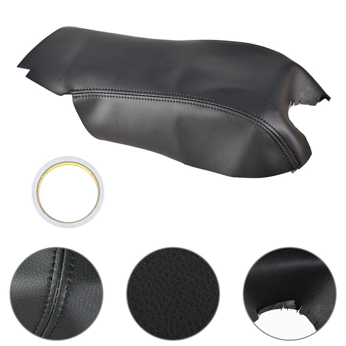 For 2006-2013 Range Rover Sport Black Leather Center Console Lid Armrest Cover Lab Work Auto