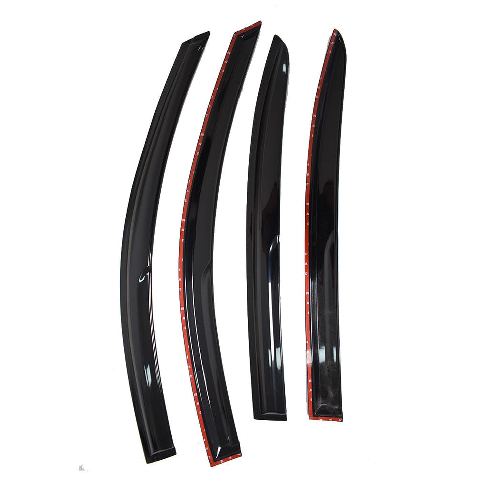 For 2008-2012 Honda Accord 4Door Sedan 3D Wavy Window Visor Gear 4pcs Lab Work Auto