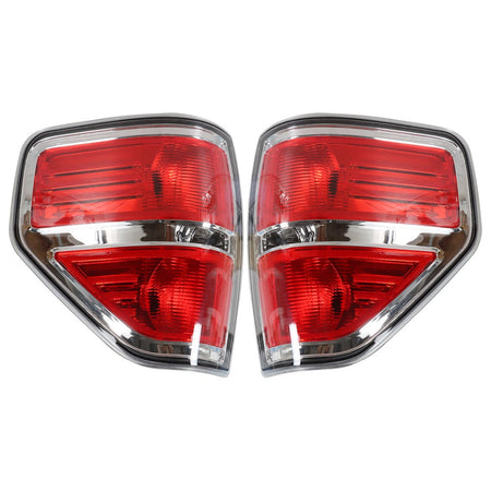 For 2009-2014 Ford F150 F-150 Brake lights Tail Lights Lamps a Pair Left + right Lab Work Auto