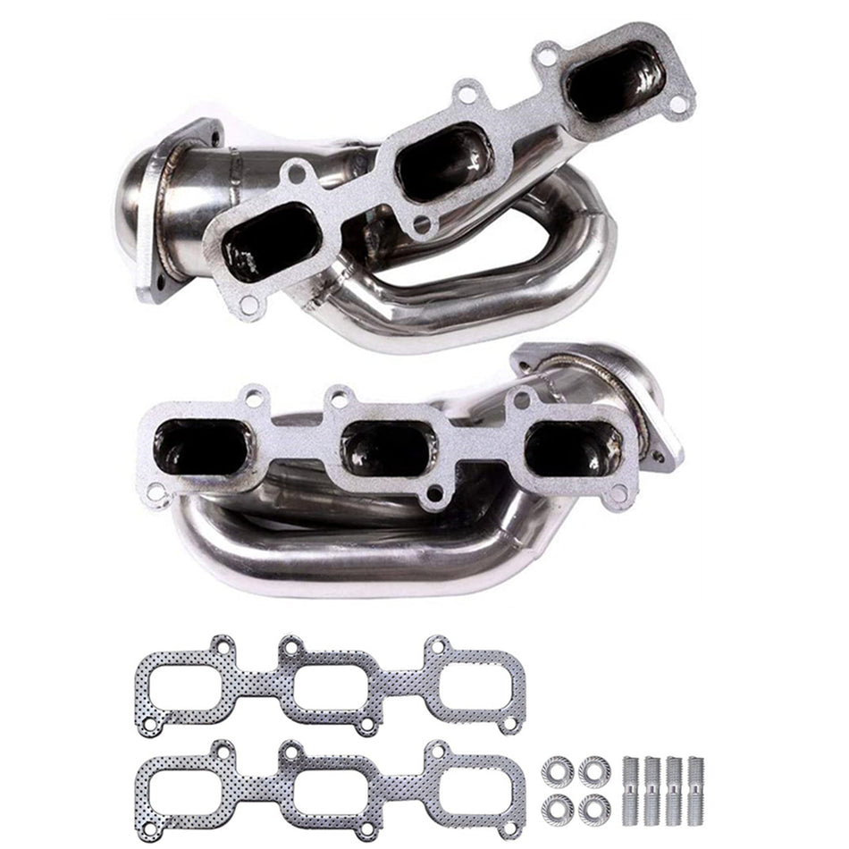 For 2012-2015 Ford Mustang 3.7 V6 Shorty Stainless Steel Header Exhaust Manifold Lab Work Auto