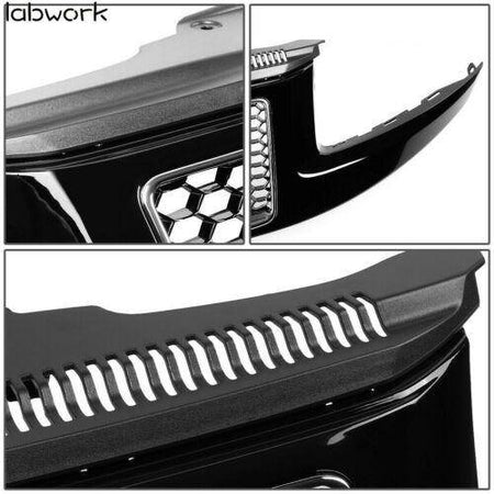 For 2014-2016 Jeep Grand Cherokee Srt8 Style Honeycomb Mesh Front Bumper Grille Lab Work Auto