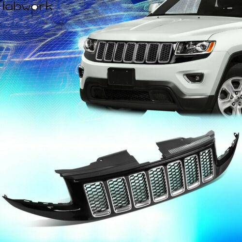 For 2014-2016 Jeep Grand Cherokee Srt8 Style Honeycomb Mesh Front Bumper Grille Lab Work Auto