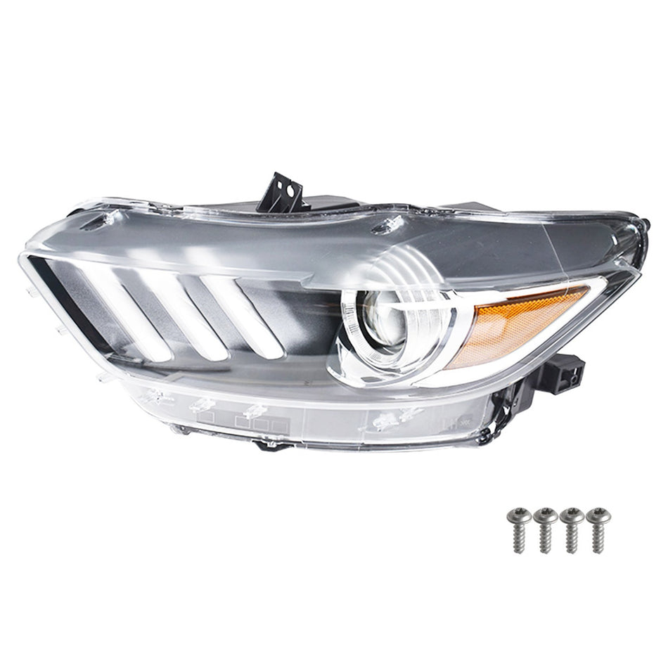 For 2015-2017 Ford Mustang HID/Xenon LED Tube Projector Headlight FO2518124 Lab Work Auto