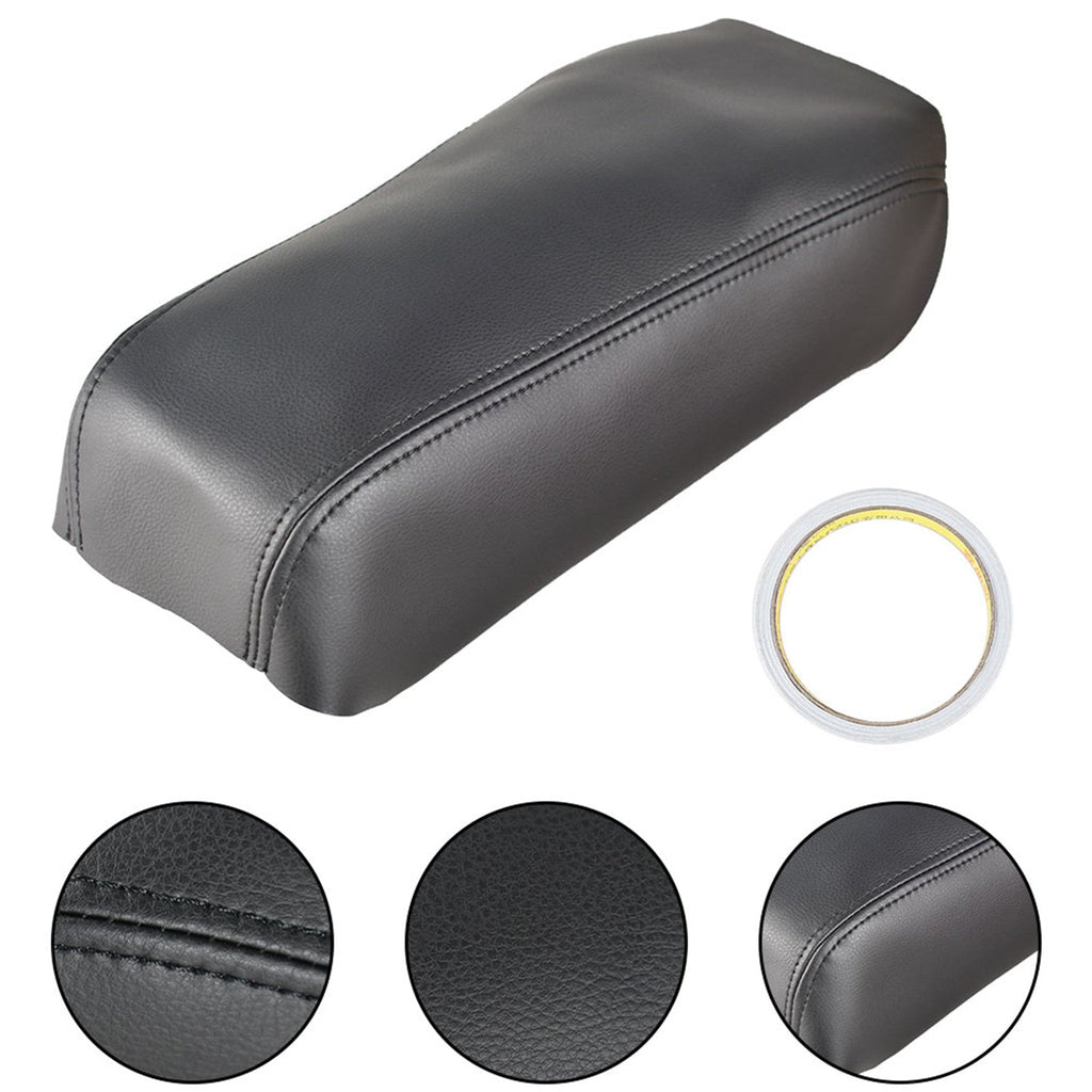 For 2016-2019 Nissan Maxima Leather Center Console Lid Armrest Cover Black Skin Lab Work Auto
