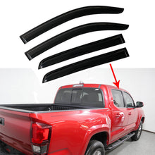 Load image into Gallery viewer, For 2016-2020 Toyota Tacoma Double Cab Smoke Window Visor Rain Guards Vent Shade Lab Work Auto