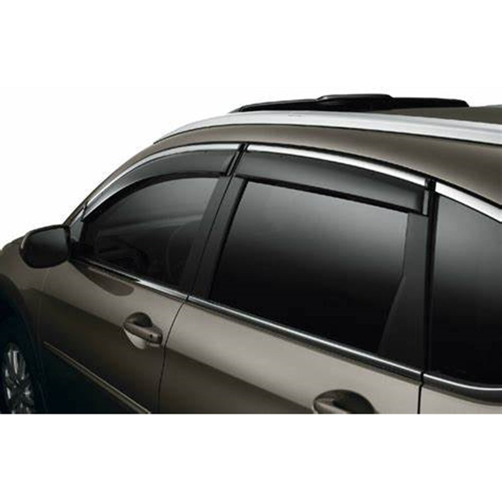 For 2017-2020 Honda  CRV CR-V Type Chrome Trim Window Visor Rain Guard Deflector Lab Work Auto