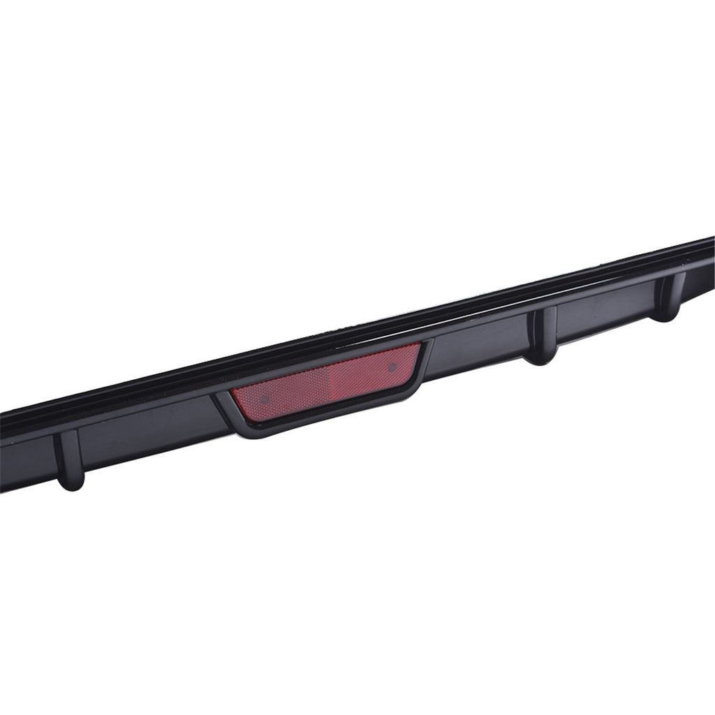 For 2018-19 Honda Accord 10TH Rear Bumper Diffuser Lip Kit Reflector Gloss Black Lab Work Auto
