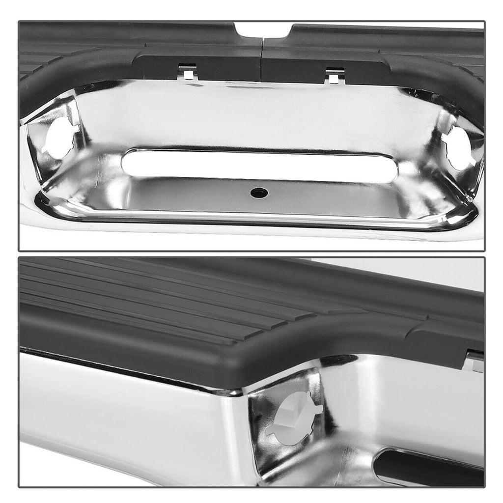 For 95-04 Toyota Tacoma Chrome Finishi Stainless Steel Rear Step Bumper Face Bar Lab Work Auto