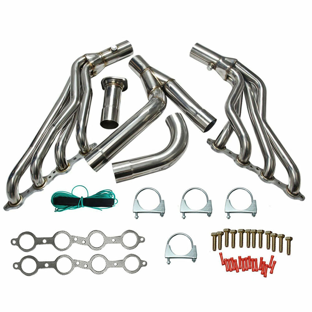 For 99-06 Chevy/Gmc GMT800 Silverado/Sierra 1500 Exhaust Manifold Header+Y-Pipe Lab Work Auto