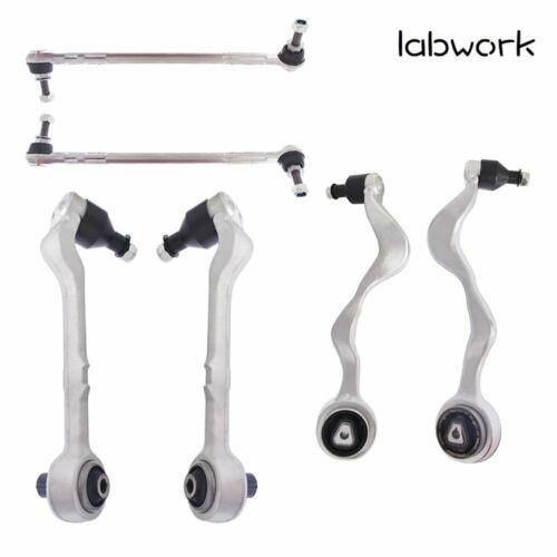 For BMW 325i 330i 335i 128i 135i New 6PC Front Control Arms with Sway Bar Links Lab Work Auto