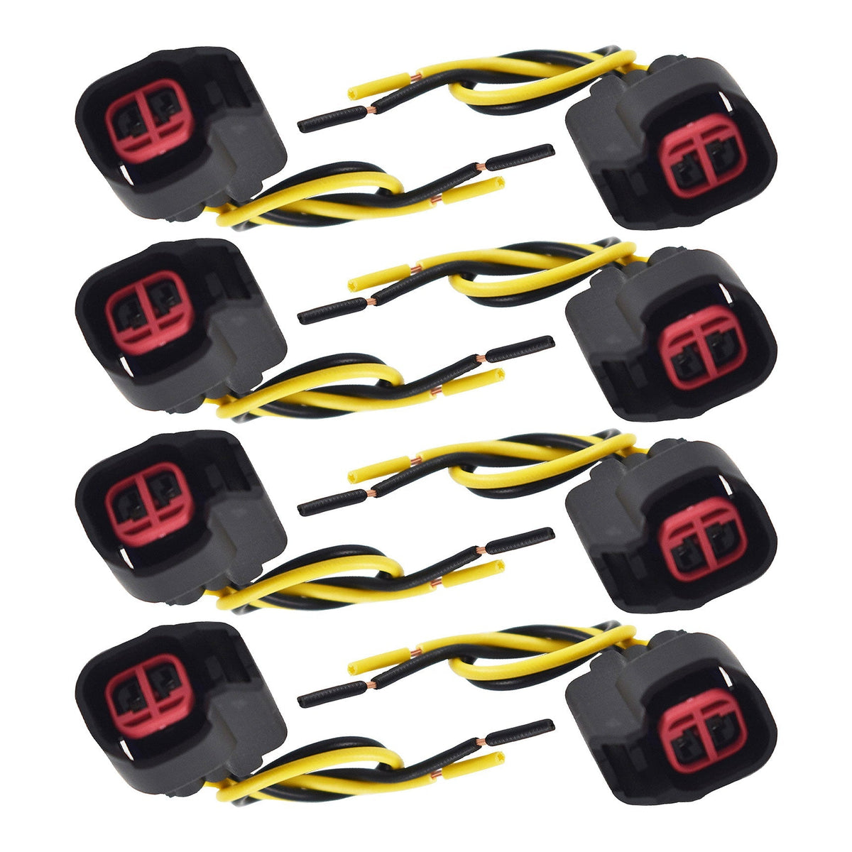 For Dodge LS2 LS3 Ford 8pcs EV6 EV14 USCAR Fuel Injector Connector Pigtail Wire Lab Work Auto