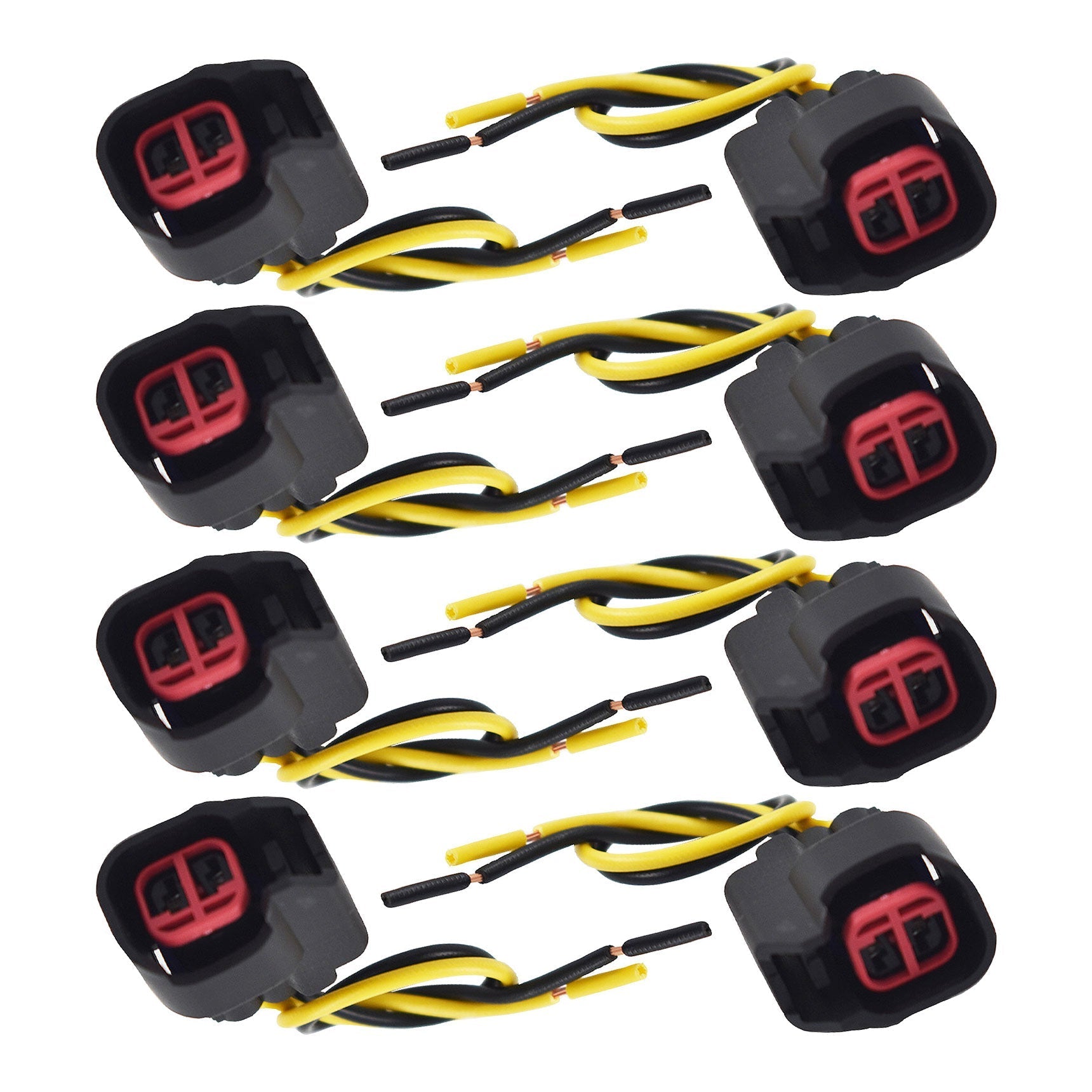 For Dodge LS2 LS3 Ford 8pcs EV6 EV14 USCAR Fuel Injector Connector Pigtail Wire Lab Work Auto