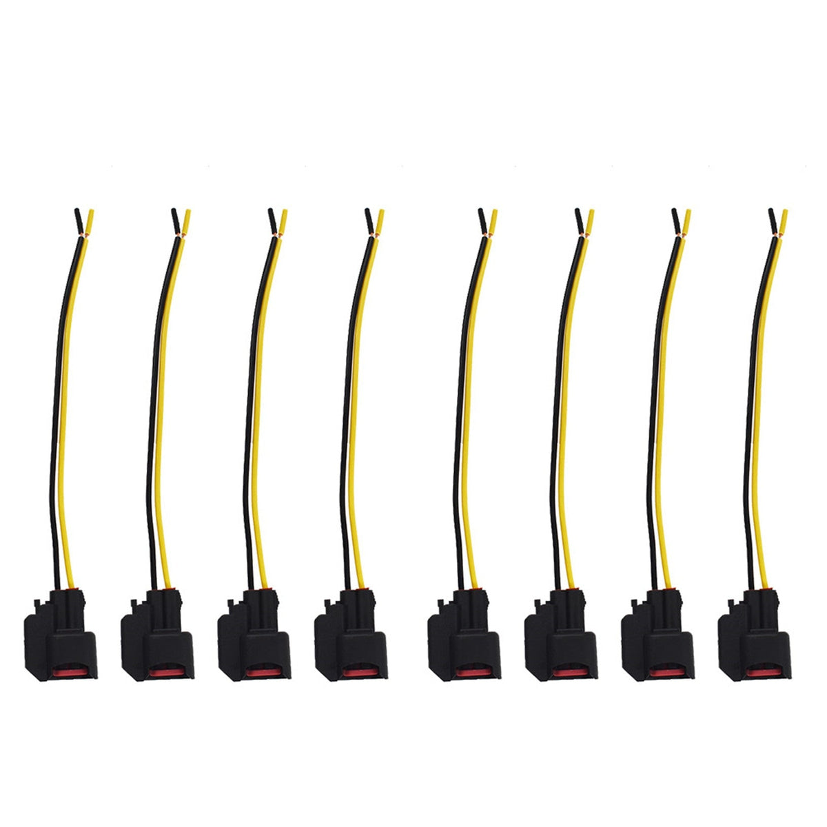 For Dodge LS2 LS3 Ford 8pcs EV6 EV14 USCAR Fuel Injector Connector Pigtail Wire Lab Work Auto