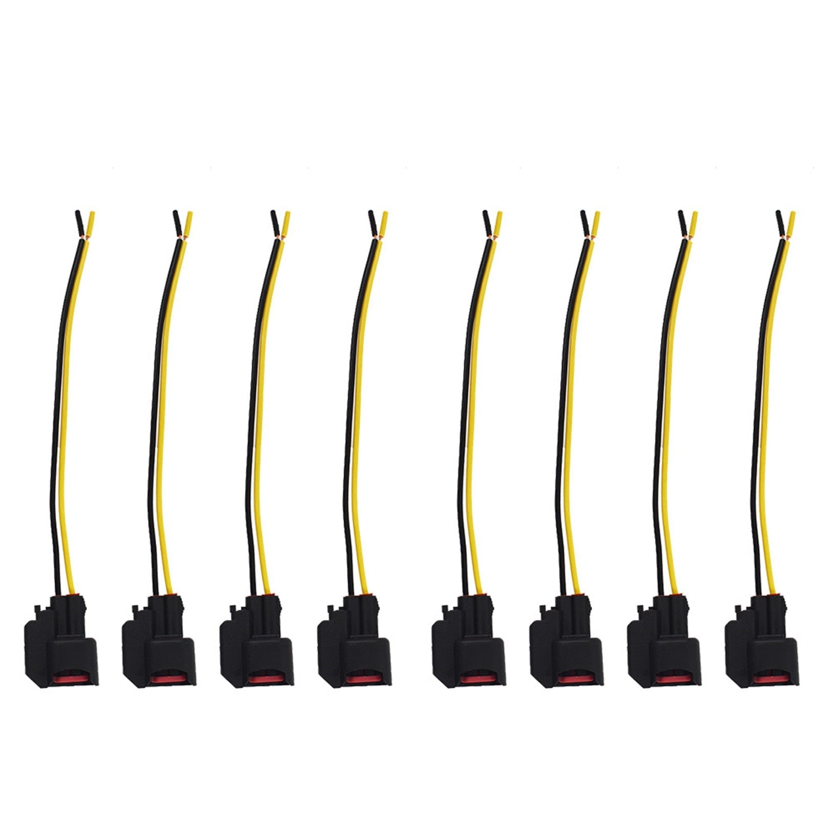 For Dodge LS2 LS3 Ford 8pcs EV6 EV14 USCAR Fuel Injector Connector Pigtail Wire Lab Work Auto