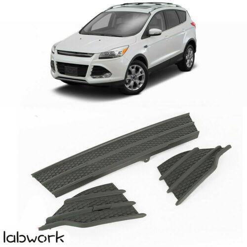 For Ford Escape 2013-2016 Front Bumper Lower Grille and Fog Lamp Cover 3PCS - Lab Work Auto