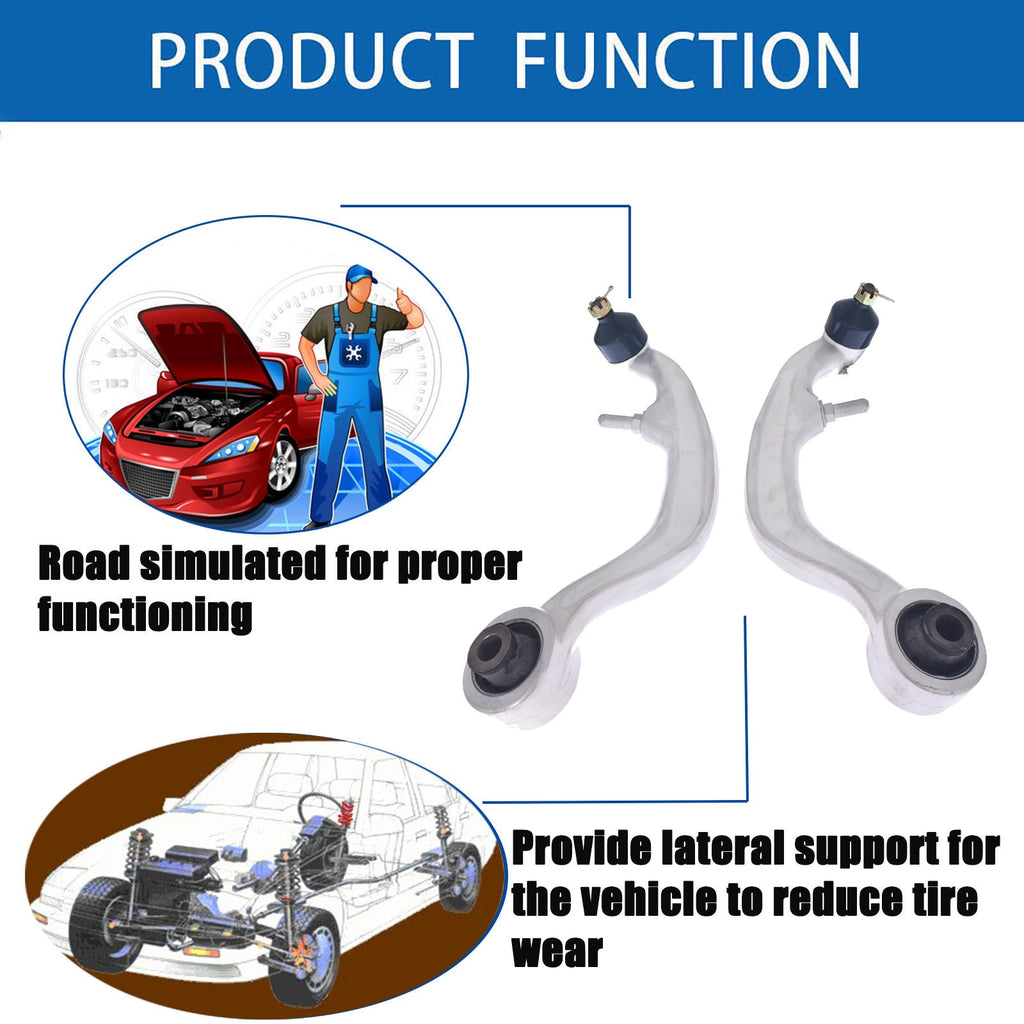 For G35 350Z RWD Coupe  Front Suspension Lower Control Arm 6pc Kit Set 3.5L-Lab Work Auto Parts-