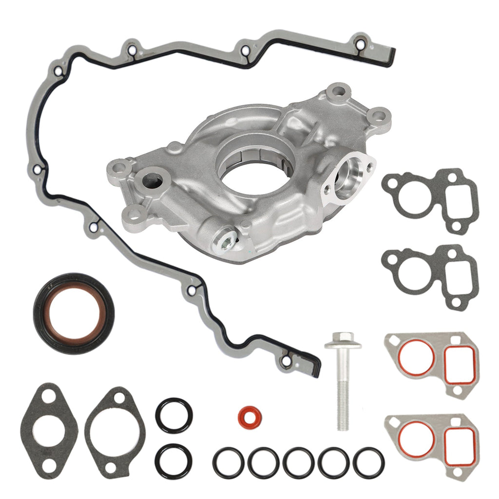 For GM LS High Volume Oil Pump Change Kit with Gaskets Balancer Bolt RTV 5.3L Lab Work Auto