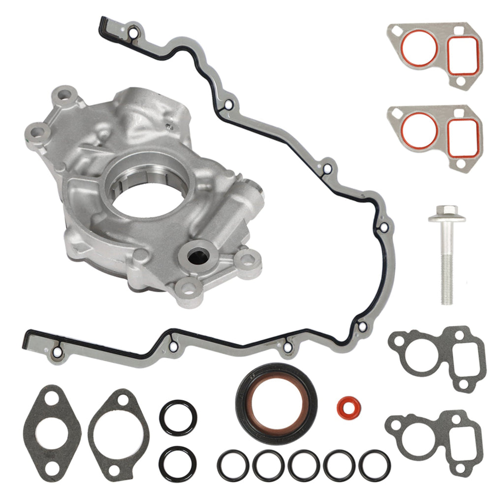 For GM LS High Volume Oil Pump Change Kit with Gaskets Balancer Bolt RTV 5.3L Lab Work Auto